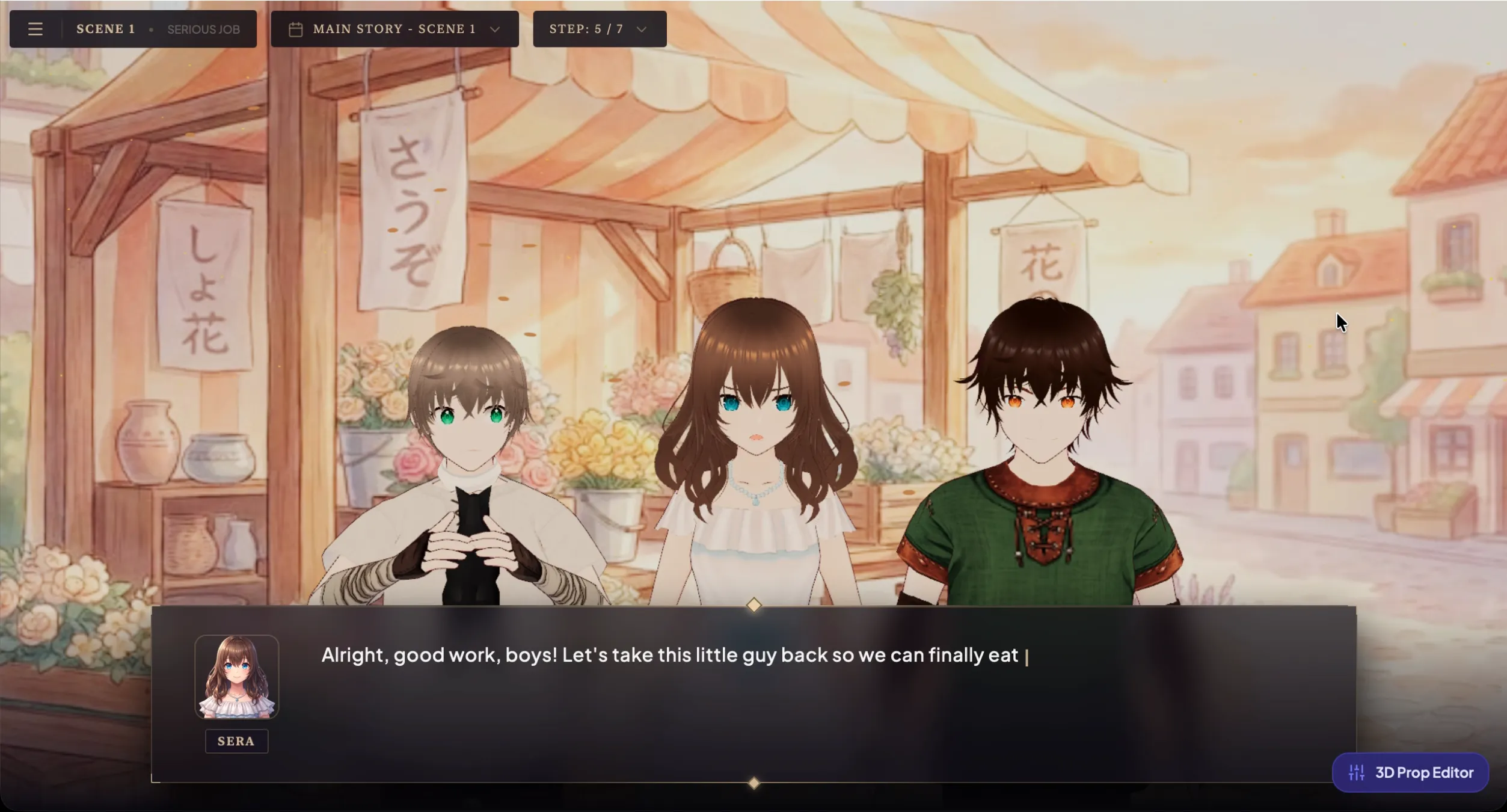 3D Visual Novel Engine